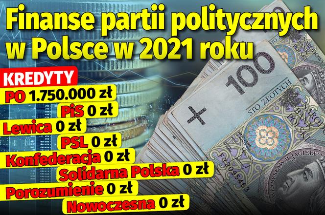 Finanse partii politycznych w Polsce w 2021 roku