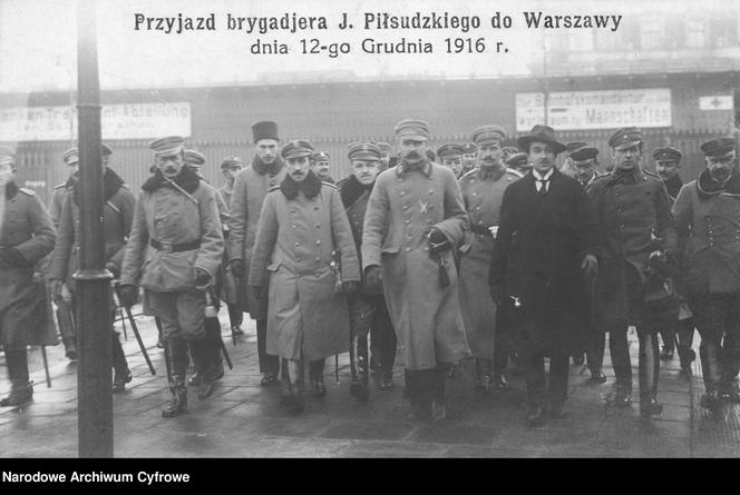 Dworzec Warszawsko-Wiedeński (przyjazd Józefa Piłsudskiego w 1916 r.)