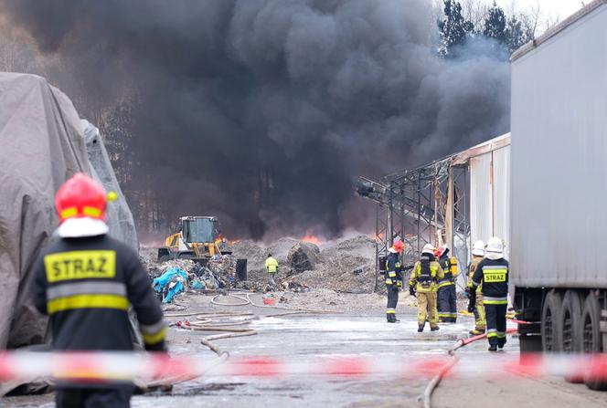 Pożar wysypiska śmieci w Żorach