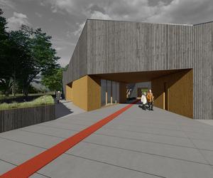 Projekt koncepcyjny architektoniczny Centrum Spotkań „Nowe Kurniki” w Wałbrzychu.