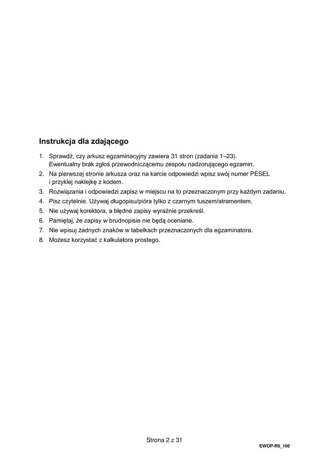 Matura 2025: WOS poziom rozszerzony 13.05.2025. ARKUSZE CKE [Formuła 2015]	