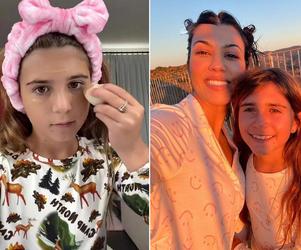 10-letnia córka Kardashianki uczy dzieci, jak się malować! Fala oburzenia na Kourtney Kardashian