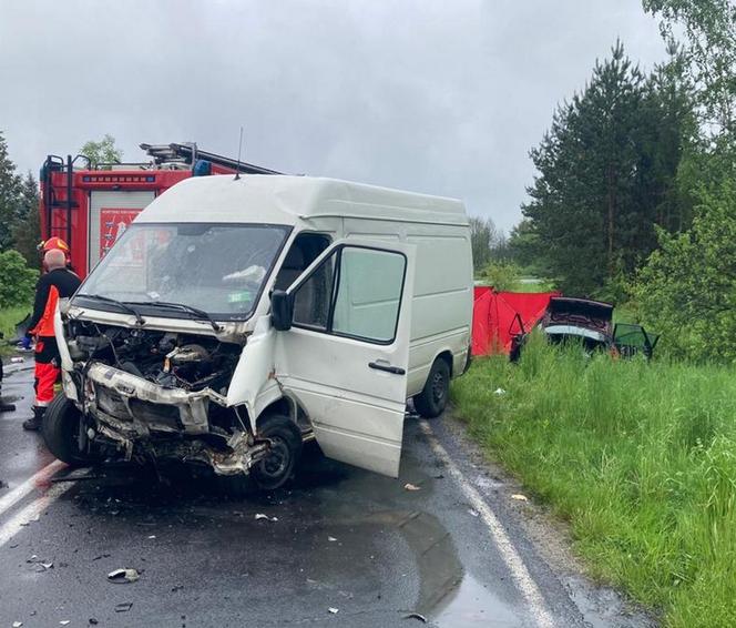 Śmiertelny wypadek na trasie Zapałów-Wólka Zapałowska! 21-latek nie żyje. Do wypadku doprowadził kierowca busa? [ZDJĘCIA]