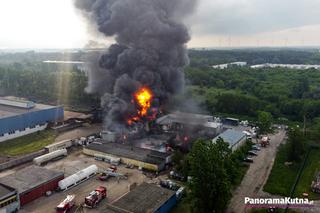 Pożar chemikaliów w Kutnie