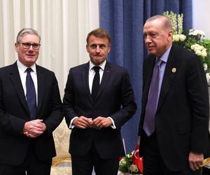 Emmanuel Macron i Donald Trump w Sharm el-Sheikh