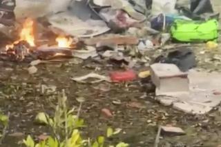 Katastrofa samolotu pasażerskiego. Świadkowie nagrali dramatyczny moment upadku