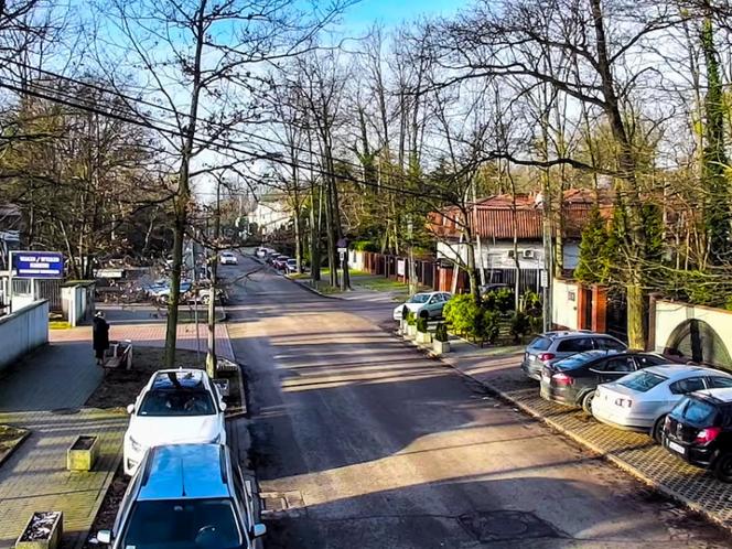 Widok kamery z monitoringu