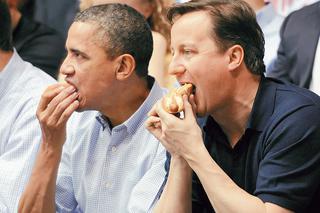 David Cameron pojechał do USA na hot doga