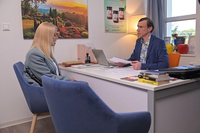 Pierwsza miłość, odcinek 4057: Emilka (Anna Ilczuk), Fryderyk (Andrzej Kłak)