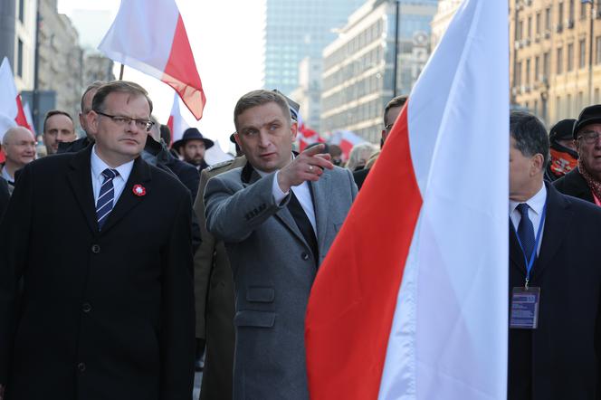 Robert Bąkiewicz na Marszu Niepodległości