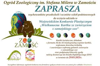 Zamość: Zamojskie zoo zachęca  do udziału w Wojewódzkim Konkursie Plastycznym