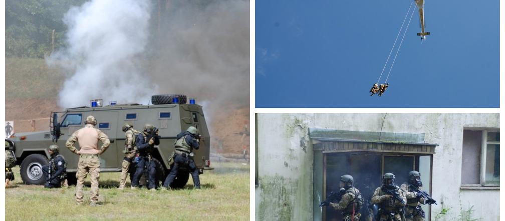 Kontrterroryści na Warmii i Mazurach! Była strzelanina i ewakuacja ze śmigłowca [FOTO]