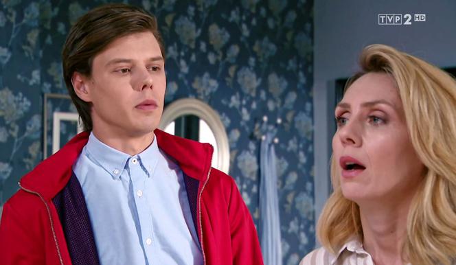 Barwy szczęścia odc. 2125. Malwina (Joanna Gleń), Kacper (Jakub Szlachetka)