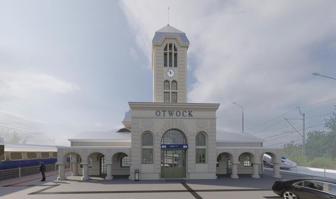Dworzec kolejowy w Otwocku - remont, wizualizacje