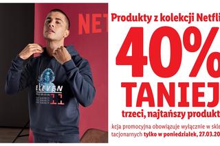 Wielka promocja w Lidlu. Trzeci produkt 40% taniej. Limitowana kolekcja odzieży Netflixa