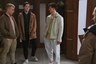 Barwy szczęścia, odc. 2847: Patryk (Konrad Skolimowski), Justin (Jasper Sołtysiewicz), Kajtek (Jakub Dmochowski), Sabina (Barbara Jonak)