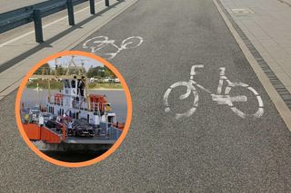 Trasa rowerowa Velo Baltica na Pomorzu. Promem przez Wisłę do Mikoszewa. Ruszają też sezonowe autobusy rowerowe