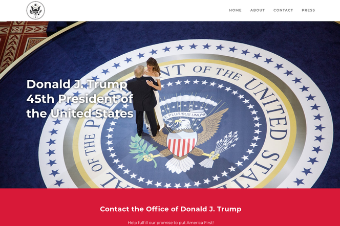 Nowa strona Donalda Trumpa