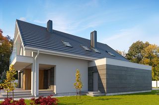 Domy z wejściem w ścianie szczytowej