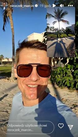 Marcin Mroczek (Piotrek w M jak miłość) na wakacjach w Omenie