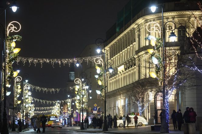 Świąteczna iluminacja w Warszawie 2024