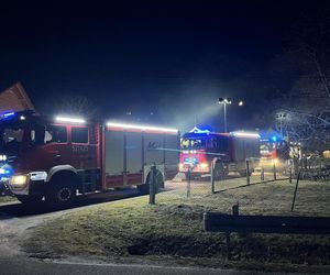 Pożar domu w Sieteszy.