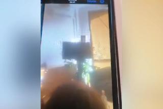 Mężczyzna wyrzucił telewizor z czwartego piętra