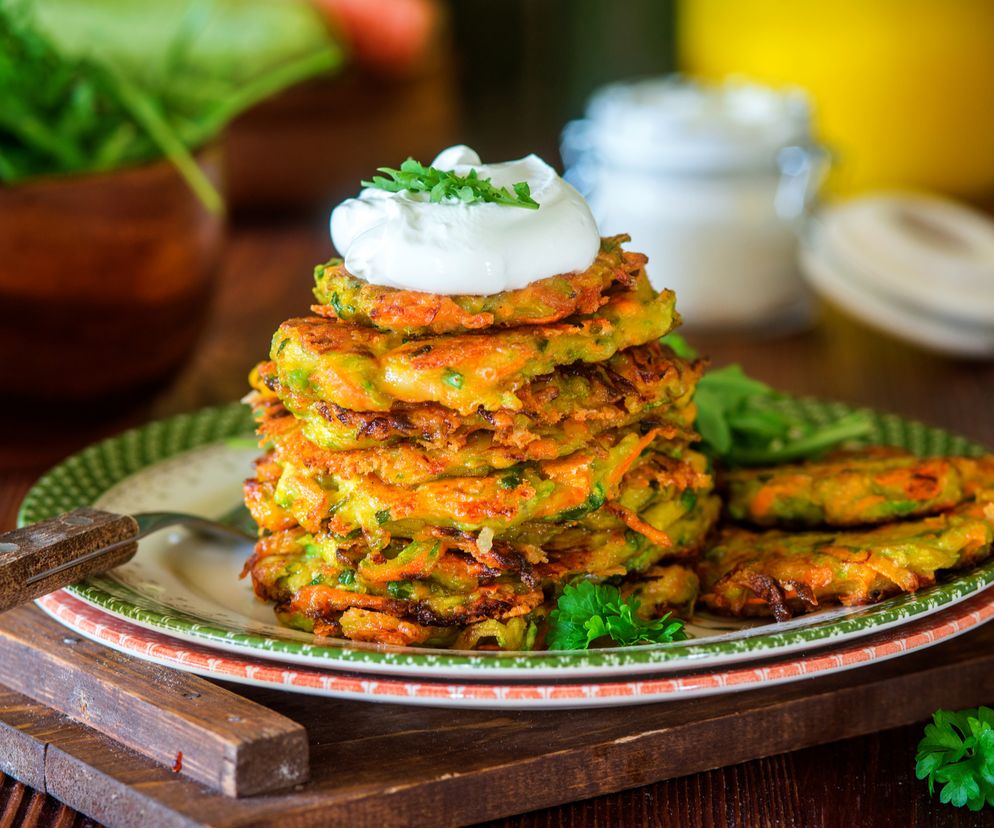 Chrupiące placki z cukinii i marchewki