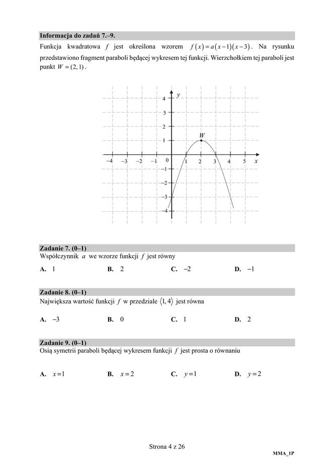 ARKUSZE CKE - Matura matematyka - poziom podstawowy 9.06.2020