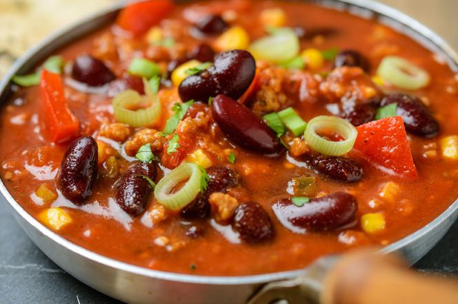 Wegetariańskie chili con carne - przepis na chili sin carne