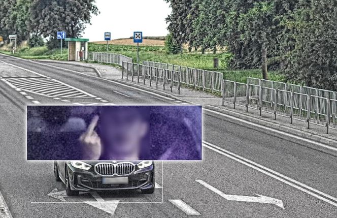 19-letni Ukrainiec z BMW pokazywał środkowy palec fotoradarom. Wpadł w ręce policji