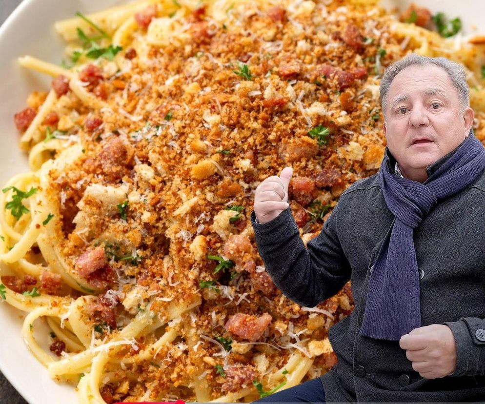 Ten przepis Roberta Makłowicza to mój ulubiony. Cytrynowe spaghetti z bułką tartą jest proste i eleganckie