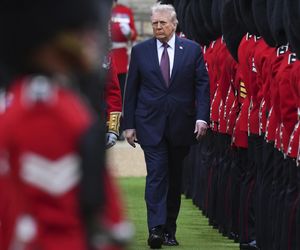 Donald Trump w Wielkiej Brytanii, spotkanie z królem Karolem III