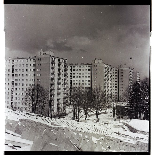 Zielona Góra w zimowej aurze. Czesław Łuniewicz uchwycił zimę kilkadziesiąt lat temu na fotografiach