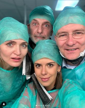 Na sygnale po wakacjach 2023. Artur Góra (Tomasz Piątkowski), Beata (Justyna Sieniawska), Martyna (Monika Mazur), Wiktor Banach (Wojciech Kuliński) na planie