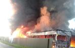 Pożar magazynu w Rudniku nad Sanem. Dogaszanie ognia trwało do rana
