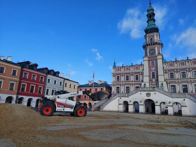 Budowa lodowiska w Zamościu