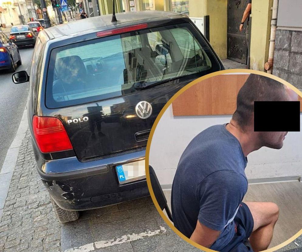 Ukradł volkswagena polo i ruszył do Bydgoszczy. Zaparkował w centrum i jakby czekał na policję