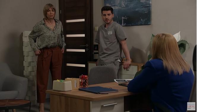 Pierwsza miłość. Marysia (Aneta Zając), Kacper (Damian Kulec), Grażyna (Grażyna Wolszczak)