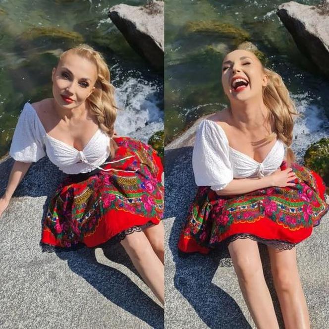  Cleo kusi głębokim dekoltem! Poczuła wiosnę