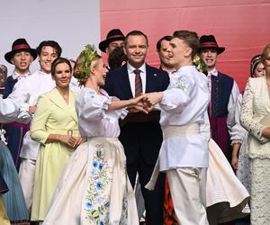 Marta Nawrocka na Dożynkach Prezydenkich