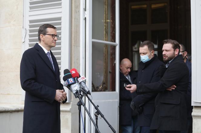 Premier Mateusz Morawiecki w Pałacu Elizejskim