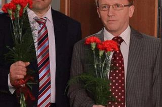 Ranczo. Wójt Paweł Kozioł (Cezary Żak), Arkadiusz Czerepach (Artur Barciś)