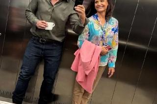 M jak miłość na planie. Marcin (Mikołaj Roznerski), Aleksandra (Małgorzata Pieczyńska)