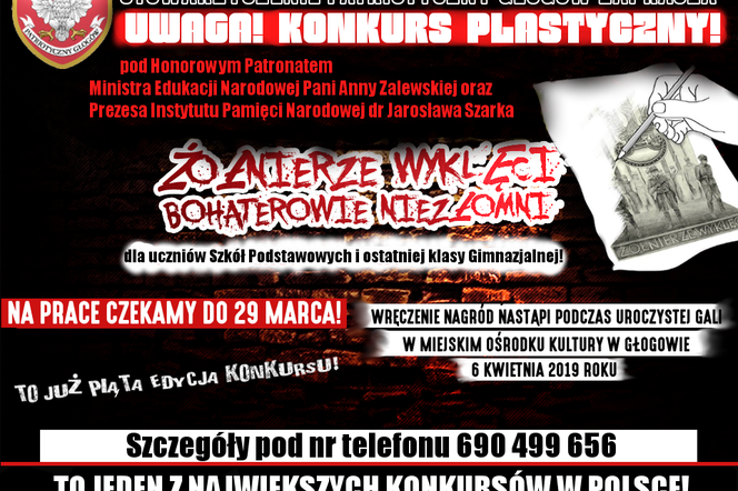 Czekają na prace plastyczne o Żołnierzach Wyklętych