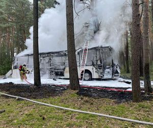 Pożar autobusu z przedszkolakami w Wielkopolsce! W pojeździe było 44 dzieci i 5 opiekunów