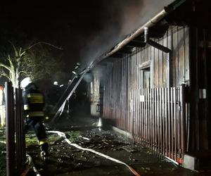 Pożar domu przy ul. Grunwaldzkiej w Tarnowie