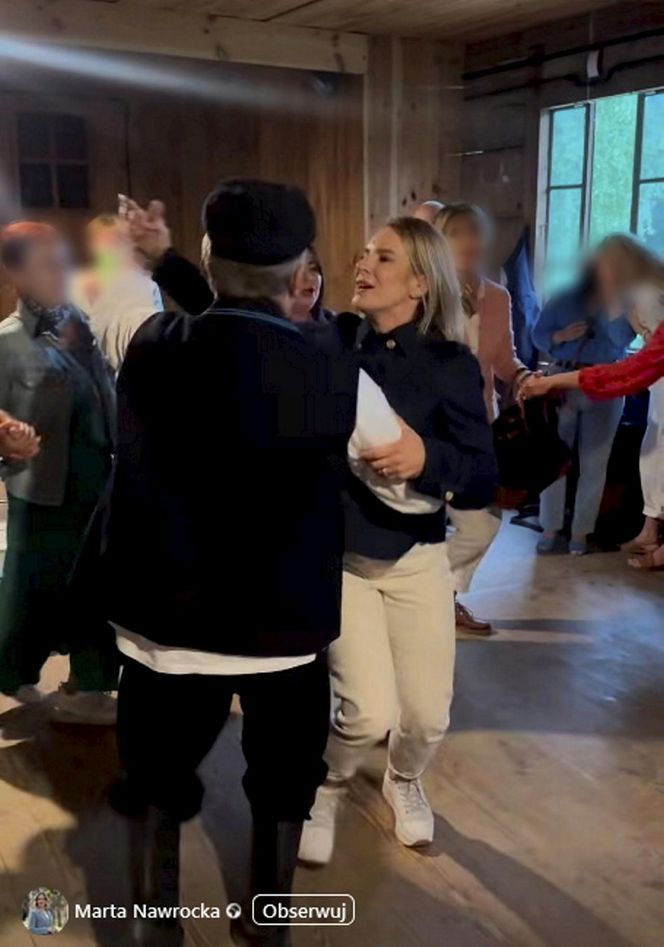 Porwał Martę Nawrocką do tańca 