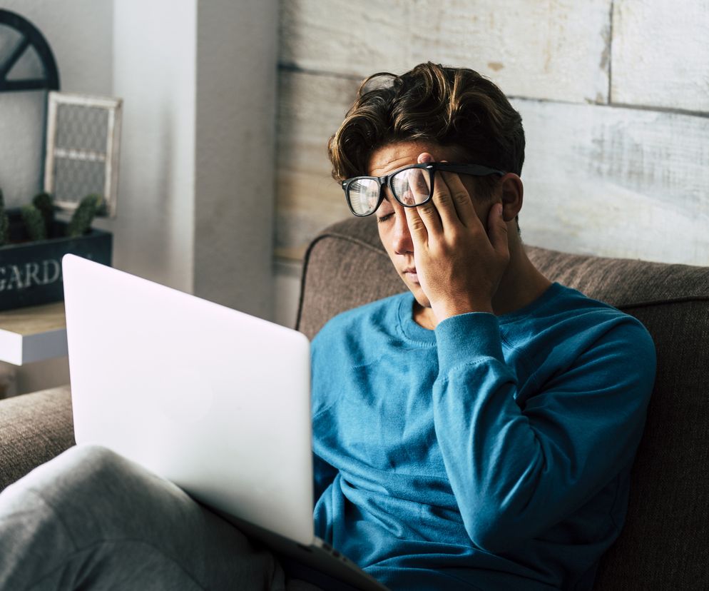 zmęczony mężczyzna