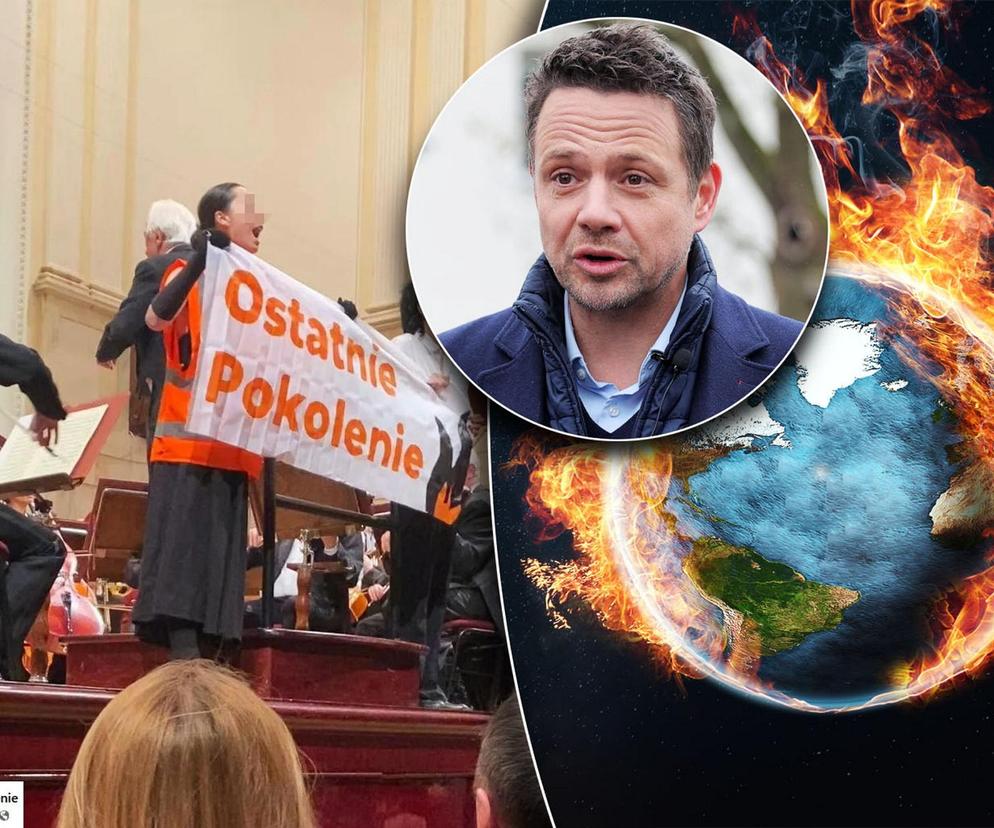 Aktywistki zainspirowały się słowami prezydenta Warszawy? Incydent w Filharmonii Narodowej. „Nasz świat płonie”